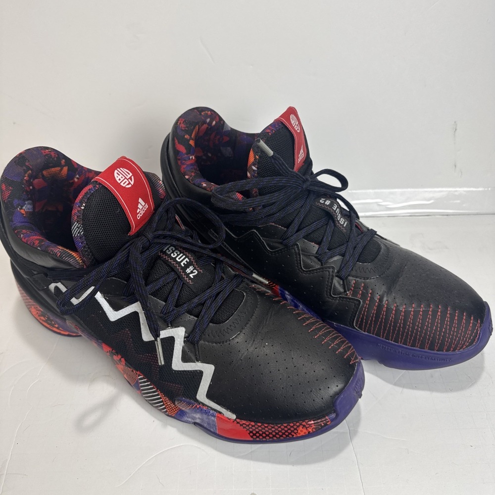 Adidas D.O.N Issue 2 Donovan Mitchell Men Basketball Shoe Black Mens Sz 11